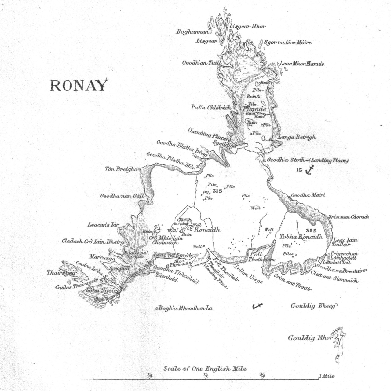 A map of Rona from 1889